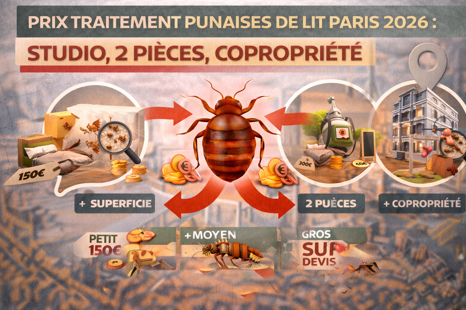 prix traitement punaises de lit paris