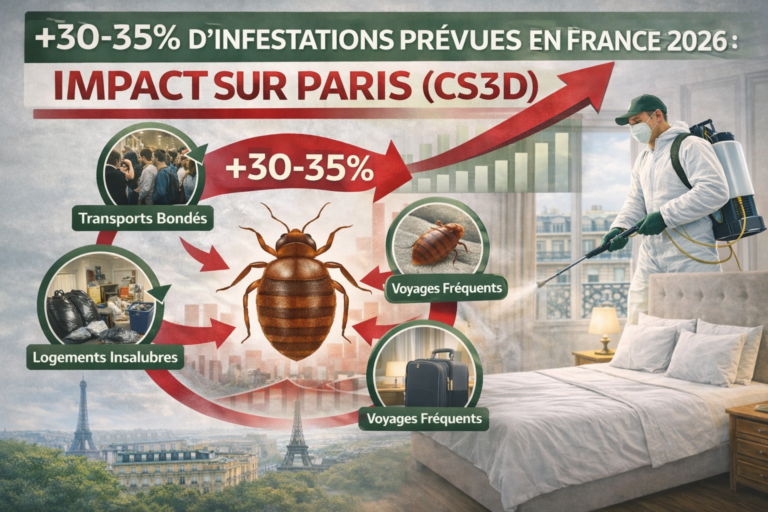 +30 à 35% Infestations prévues en France 2026