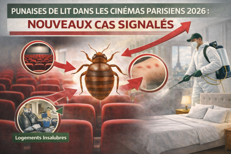 Punaises de lit dans les cinémas parisiens 2026 nouveaux cas signalés