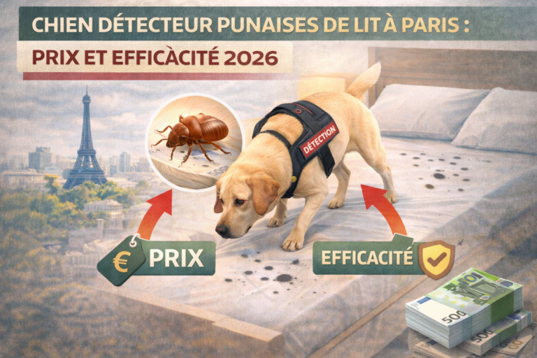 chien detecteur punaises de lit paris