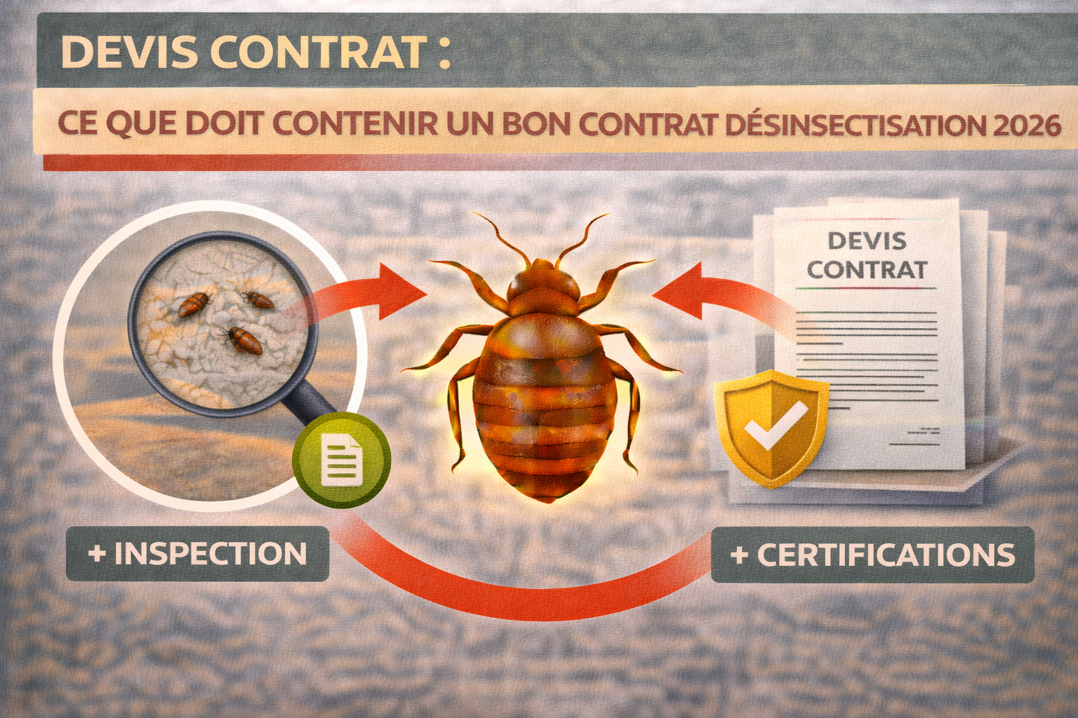 contrat desinsectisation punaises de lit