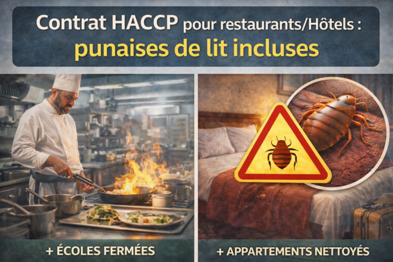contrat haccp punaises de lit restaurants hotels