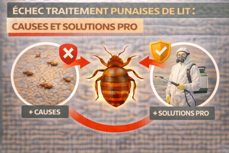 echec traitement punaises de lit causes solutions