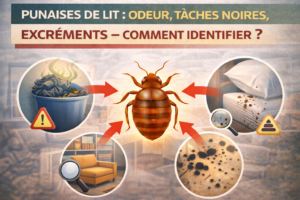 punaises de lit odeur taches noires identifier