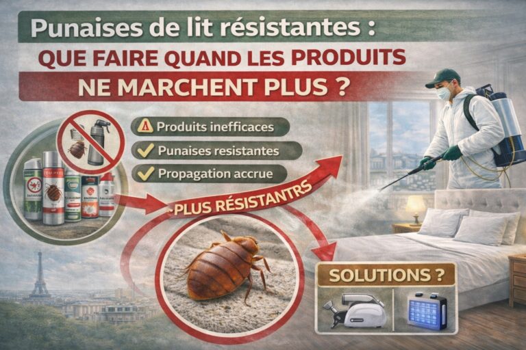 punaises de lit resistantes insecticides paris