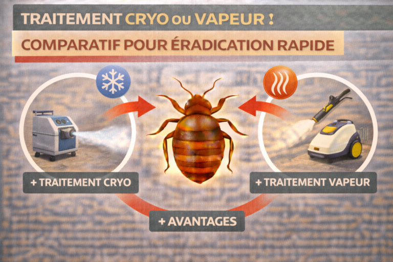 traitement punaises de lit cryogénisation vapeur seche paris