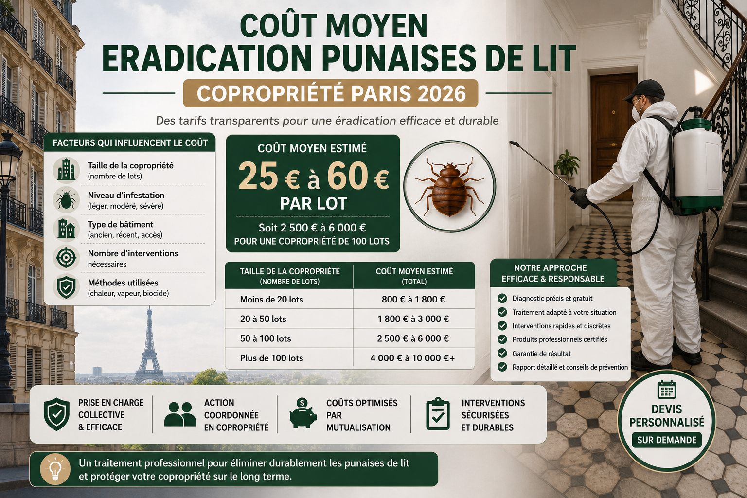 punaises de lit copropriété Paris