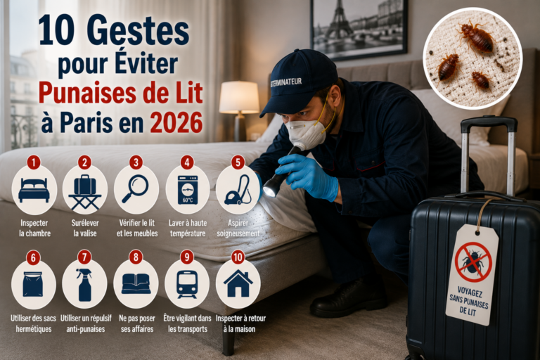 10Gestes pour Éviter Punaises de Lit à Paris