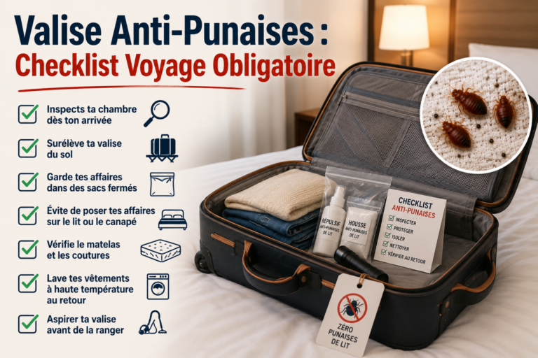 Anti-Punaises Checklist Voyage
