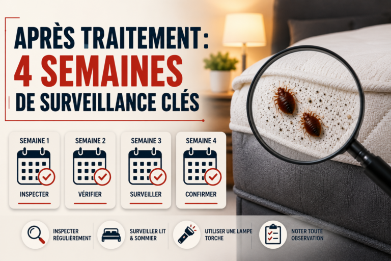 Après Traitement 4 Semaines de Surveillance Clés