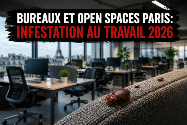 Bureaux et Open Spaces Paris Infestations au Travail