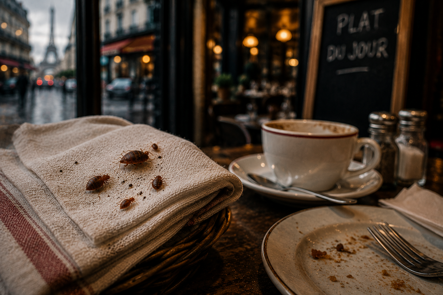 Cafés Parisiens et Fléau Invisible