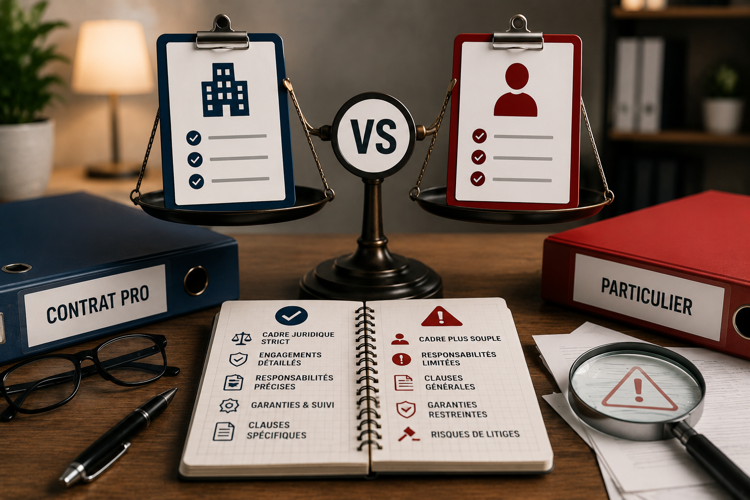 Contrat Pro Particulier Différences et Pièges
