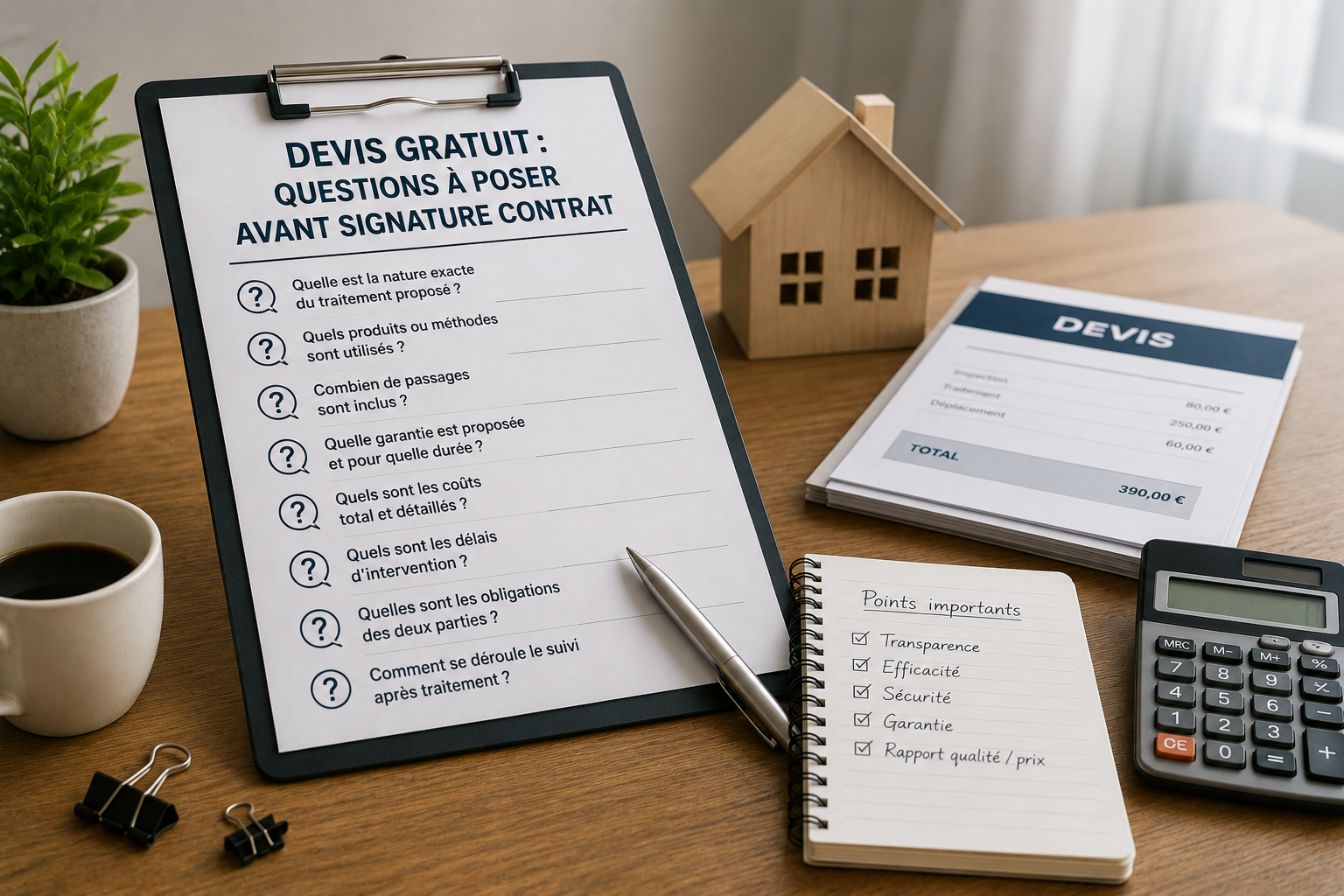 Devis Gratuit Questions Poser Avant Signature Contrat