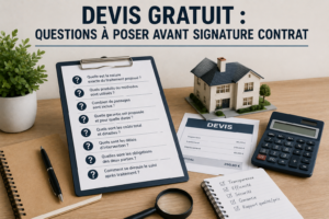 Devis Gratuit Questions à Poser Avant Signature Contrat