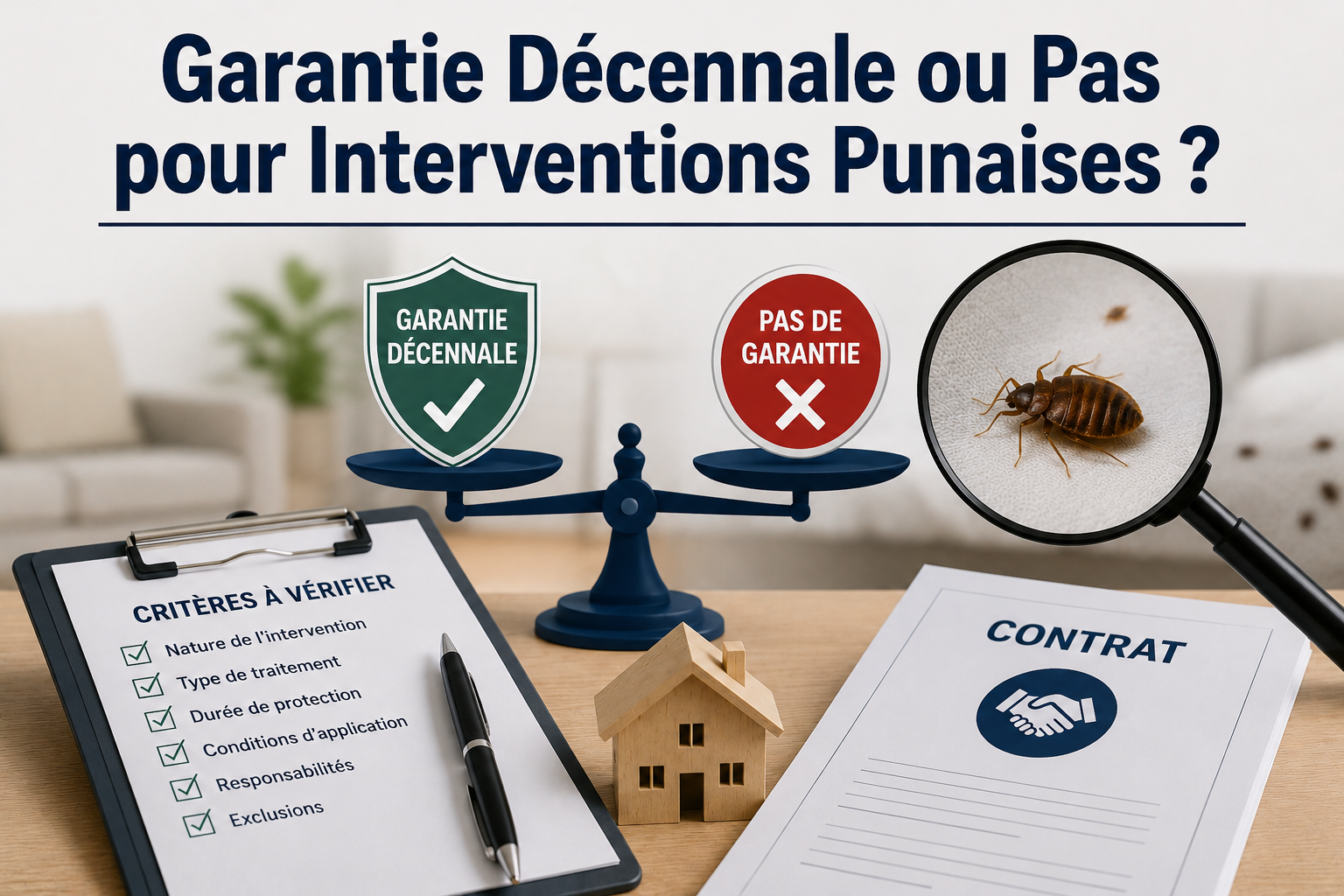 Garantie Décennale pour Interventions Punaises