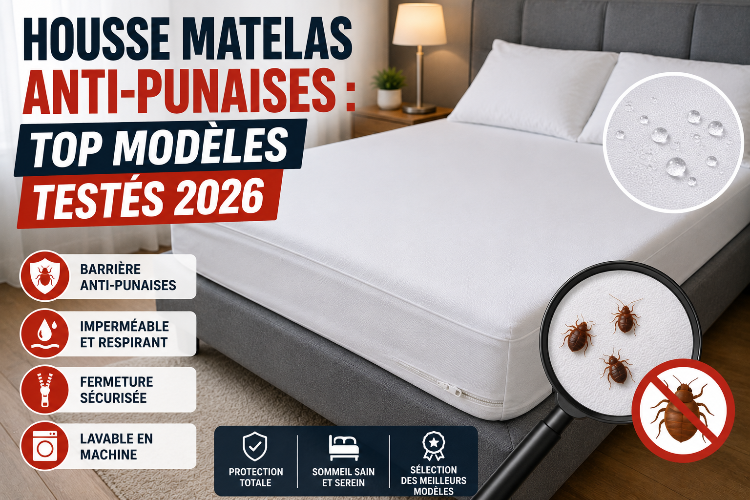 Housse Matelas Anti-Punaise
