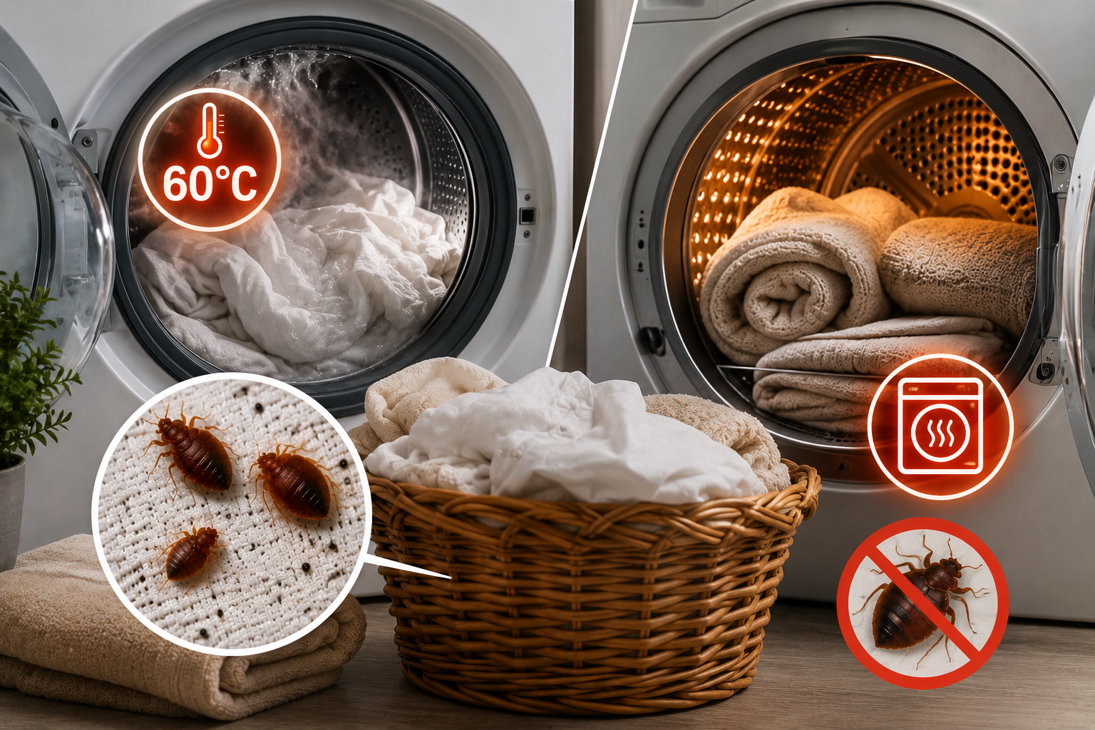 Lavage 60°C + Sèche-Linge Méthode 100%