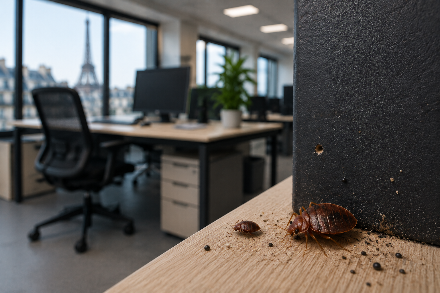 Open Spaces Paris Infestations au Travail