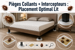 Pièges Collants Intercepteurs Placement Optimal Lit