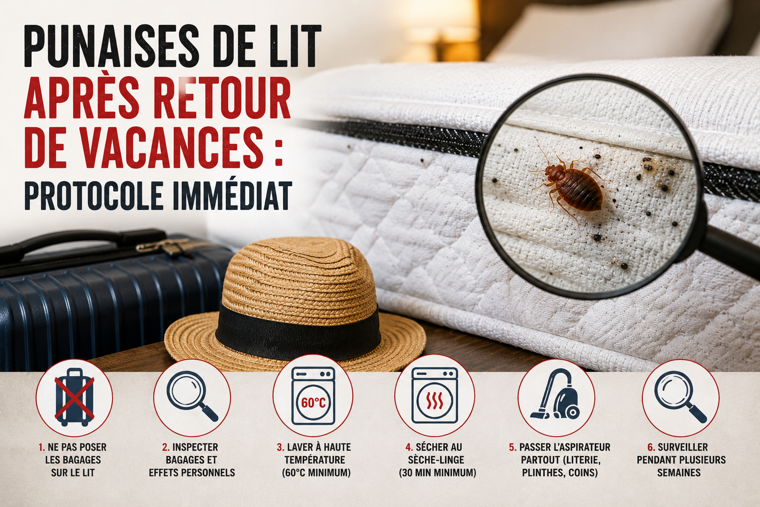 Punaises de Lit Après Retour de Vacances Protocole Immédiat
