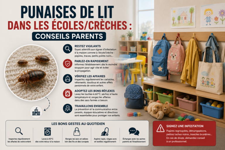 Punaises de Lit ÉcolesCrèches Conseils Parents