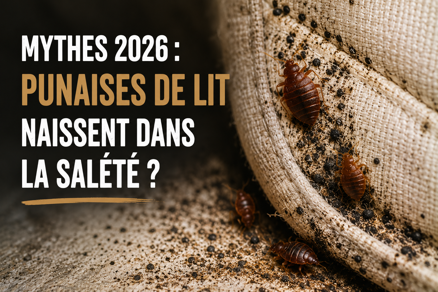 Punaises de Lit Naissent dans la Saleté