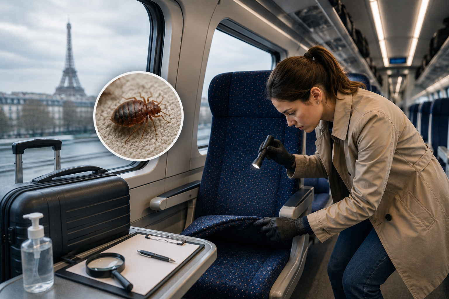 Punaises de Lit dans les TrainsTGV