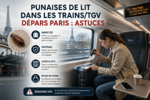 Punaises de Lit dans les TrainsTGV Départs Paris