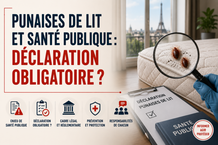 Punaises de Lit et Santé Publique Déclaration Obligatoire