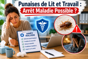 Punaises de Lit et Travail Arrêt Maladie Possible
