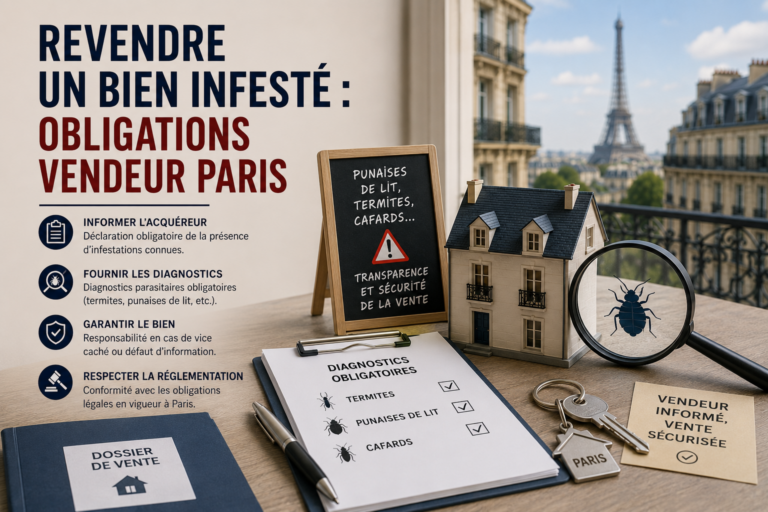 Revendre un Bien Infesté Obligations Vendeur Paris