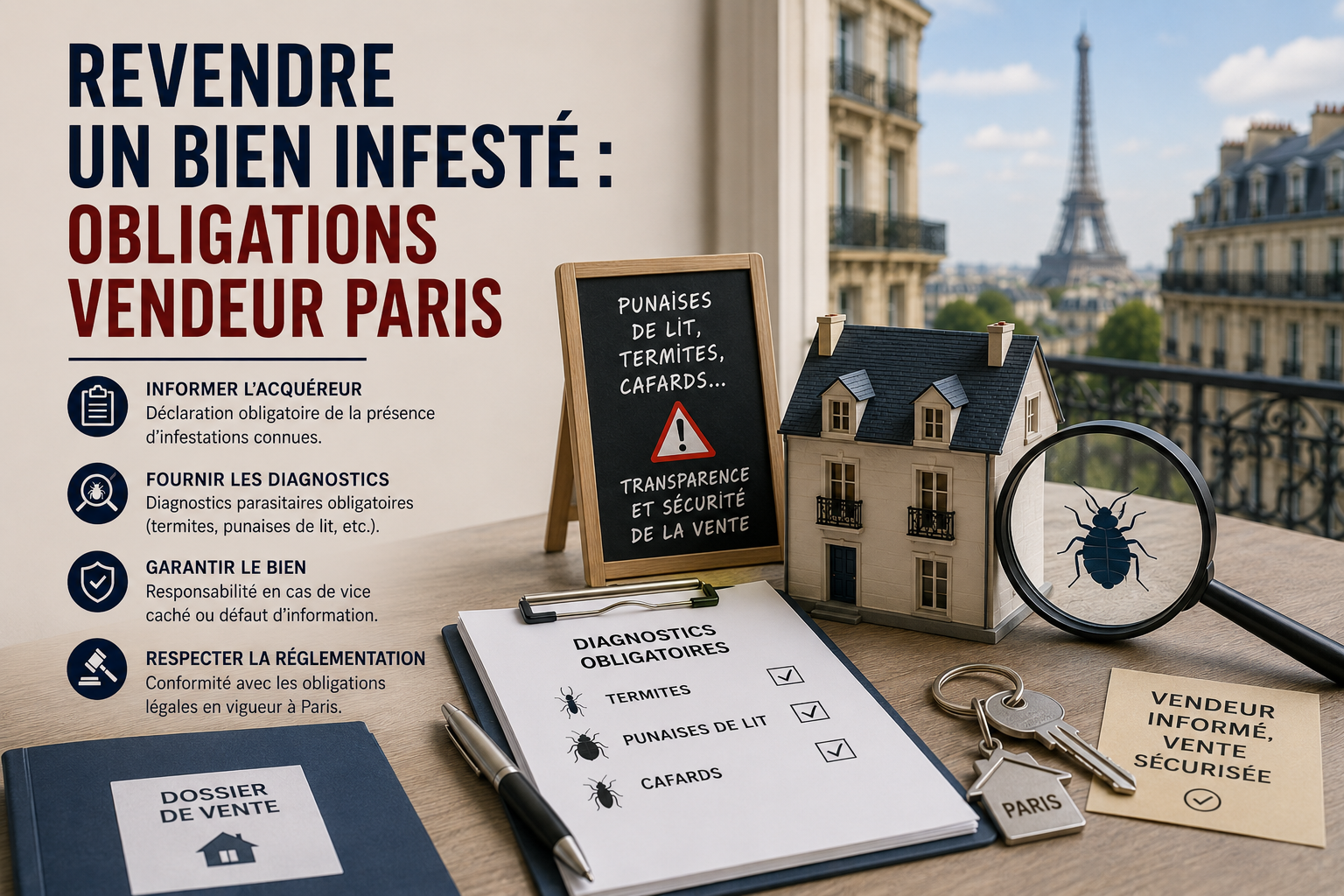 Revendre un Bien Infesté Obligations Vendeur Paris